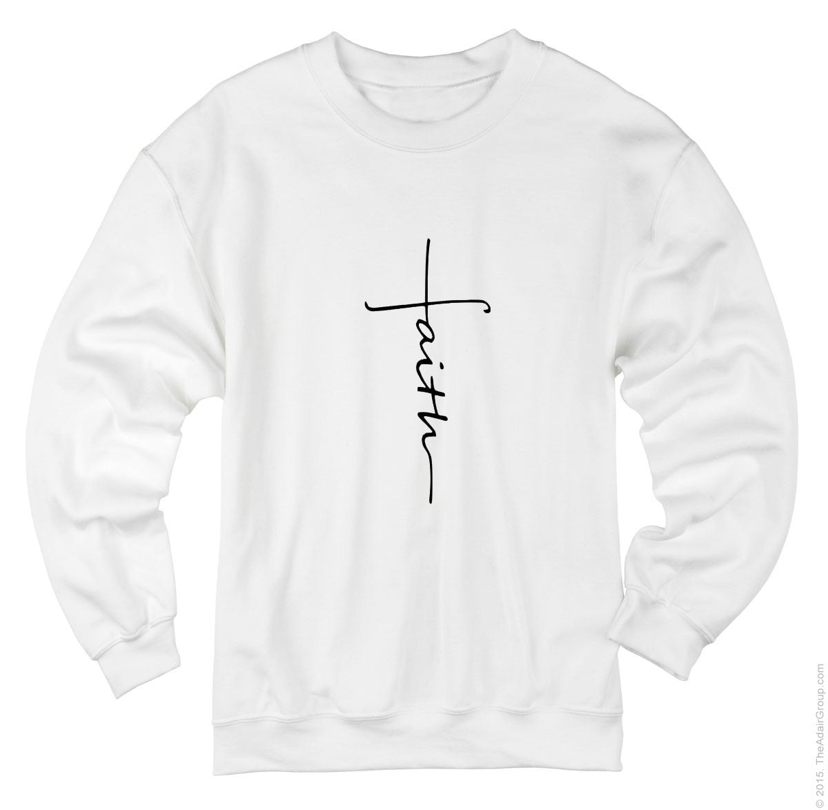 Faith cross autumn and winter letter printing street tide new sweater shirt men and women